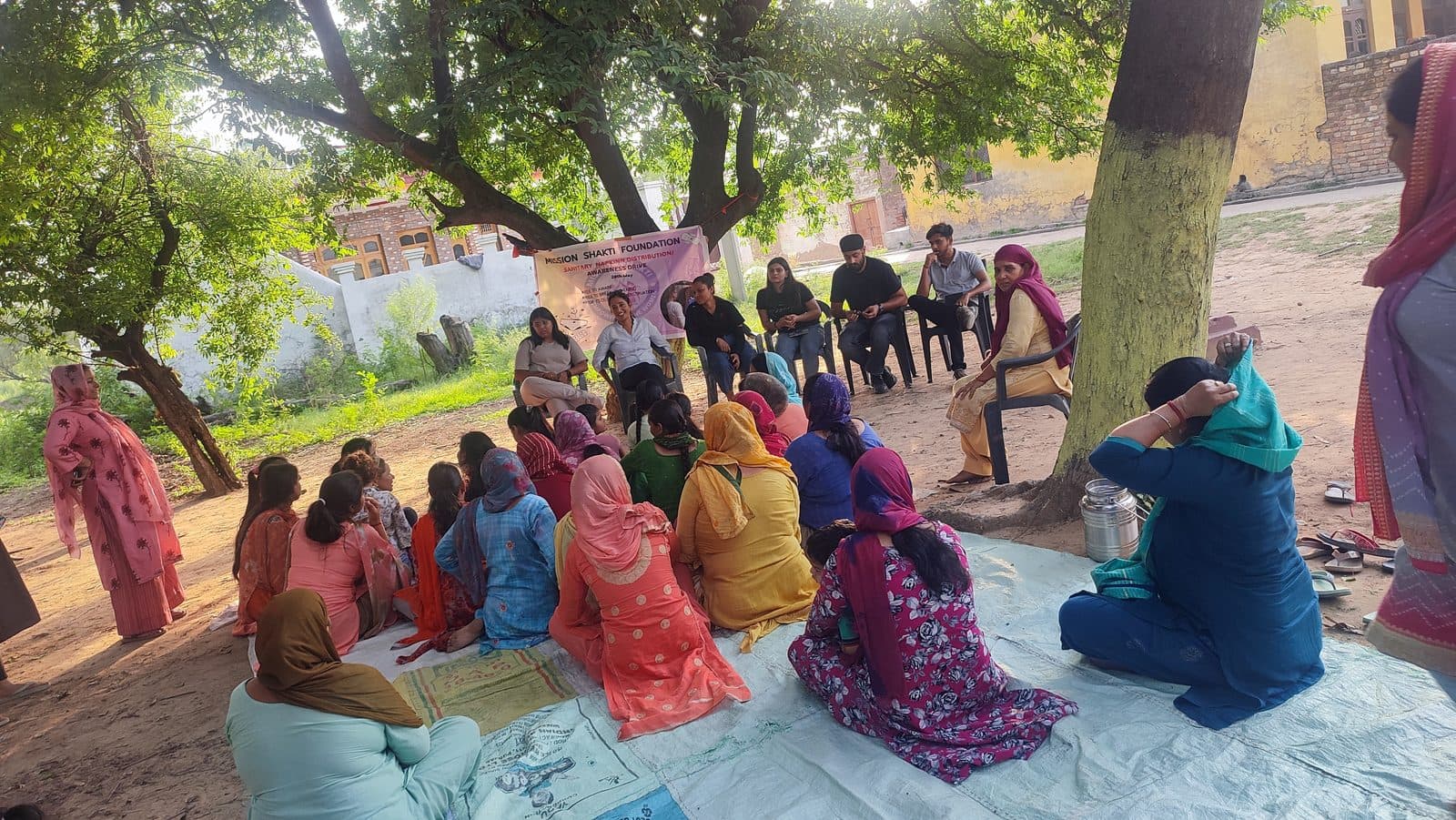 A health and menstrual-hygiene awareness drive, Shakti Udghosh Foundation.